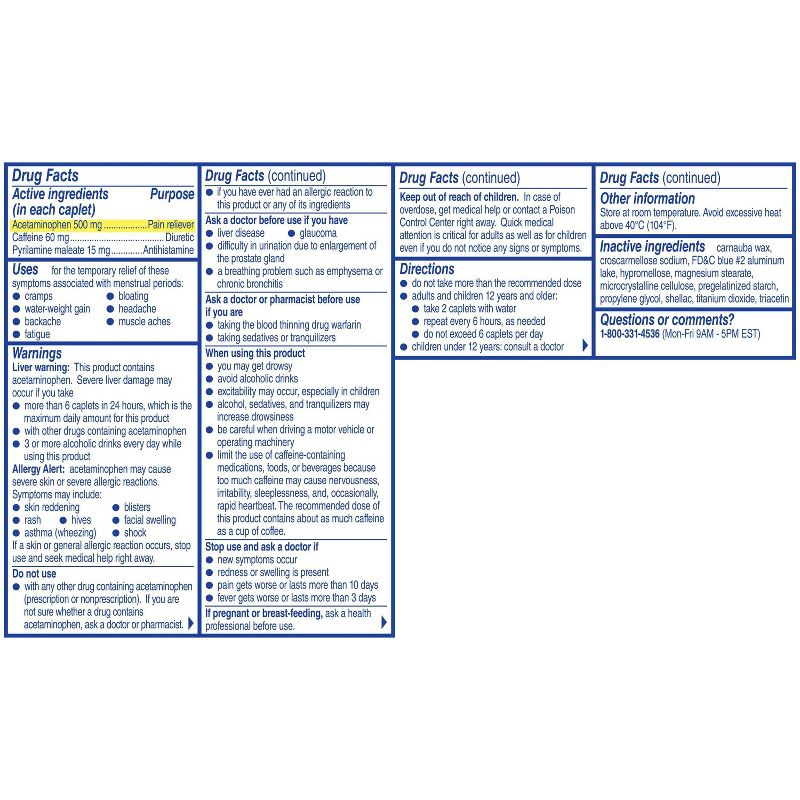 Midol On the Go Menstrual Symptom Relief Tablets - 20ct