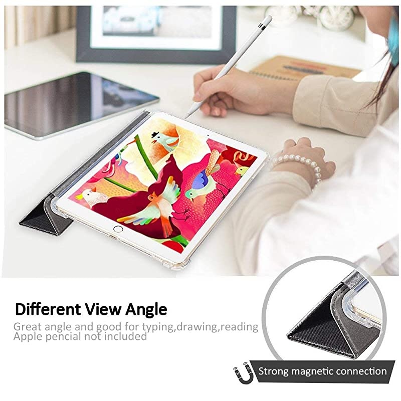 for iPad Pro 10.5 Case with Screen Protector, Protective Heavy Duty Rugged Shockproof Armor with Pencil Holder for Apple iPad Pro 10.5 Cover 2017 with Tempered Glass Screen Protector, Champagne