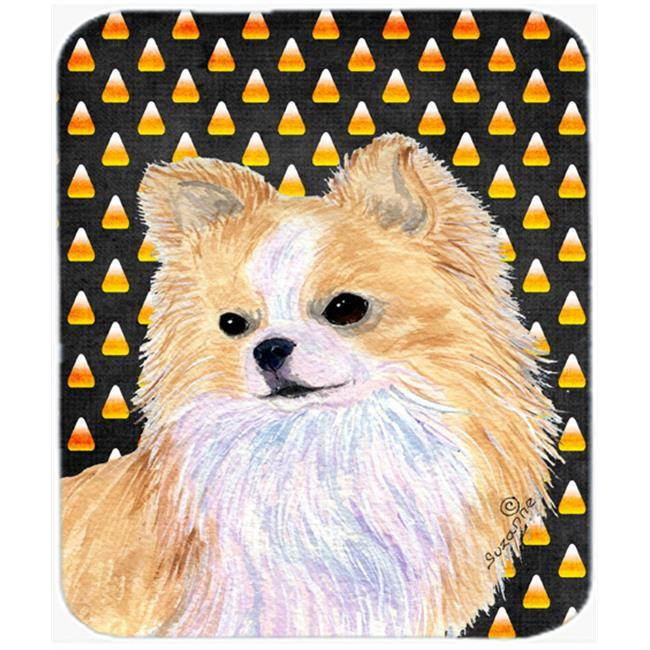 Chihuahua Candy Corn Halloween Portrait Mouse Pad, Hot Pad or Trivet