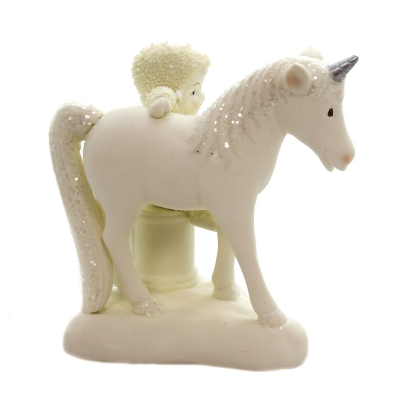 Dept 56 Snowbabies 4.5" The Unicorn May Me Do It Paint  -  Decorative Figurines