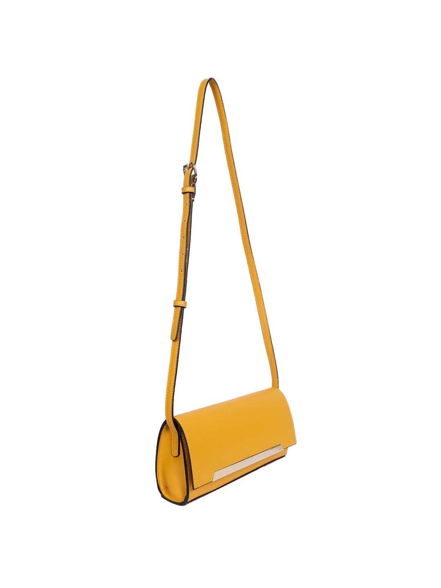 BELWABA Mustard Solid Small Sling Handbag