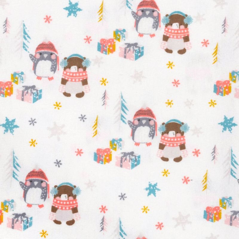 Trend Lab Winter Pals Flannel Receiving Blankets - 4pk