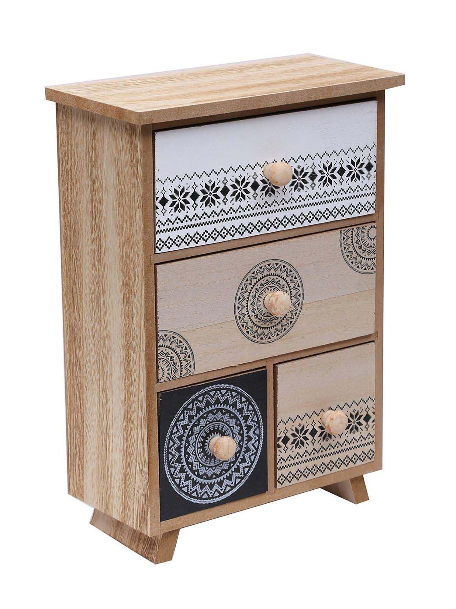 Tayhaa Beige Wooden Organizer Box