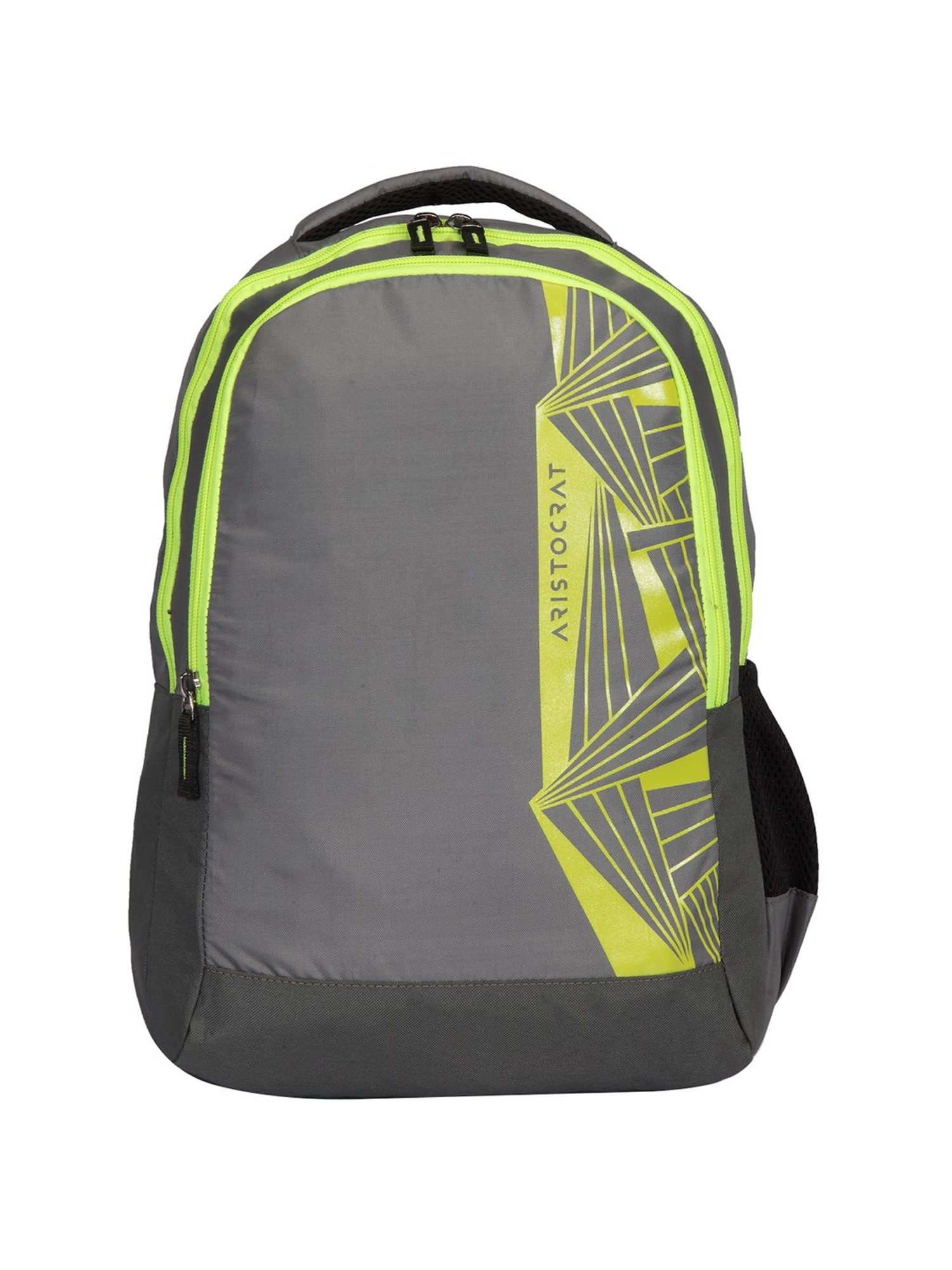 Aristocrat Zen 27 Ltrs Grey & Green Medium Backpack