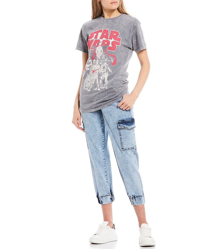 Junk Food Star Wars Short Sleeve Cropped Graphic Tee