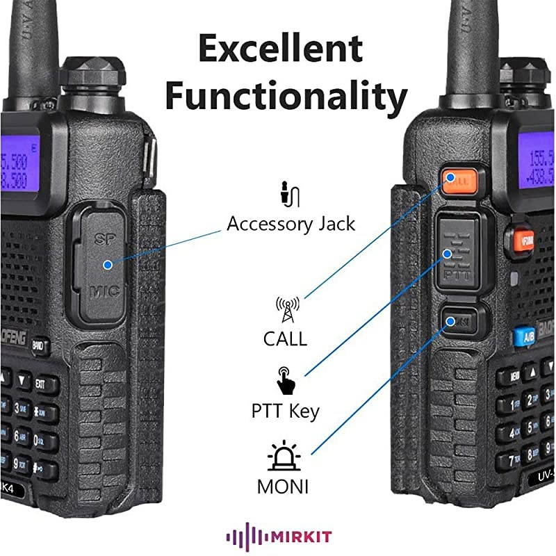 BC646 4Pin Microphone Replacement for CB Radios Comfortable Ergonomic Pistol Grip Design Rugged Construction Clear Quality Sound Built for The Professional Driver