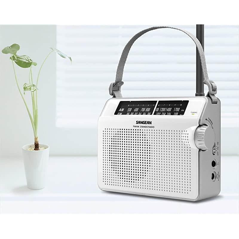 PRD6WH AMFM Compact Analog Portable Radio