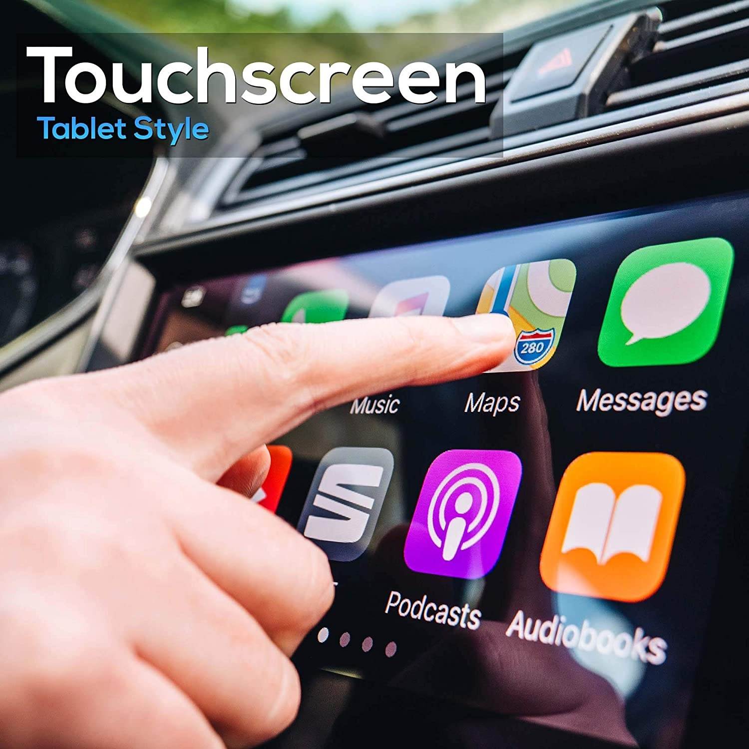 Premium Lanzar Android 6.5" Double Din Bluetooth Widescreen Car Stereo Receiver, Headunit, Touchscreen Tablet Style Display, Wi-Fi Web Browsing, App Download, GPS, HD 1080P Support, SD/USB (SDAND620)