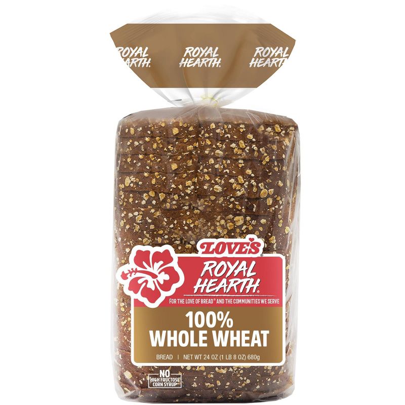 Love's Royal Hearth 100% Whole Wheat Bread - 24oz