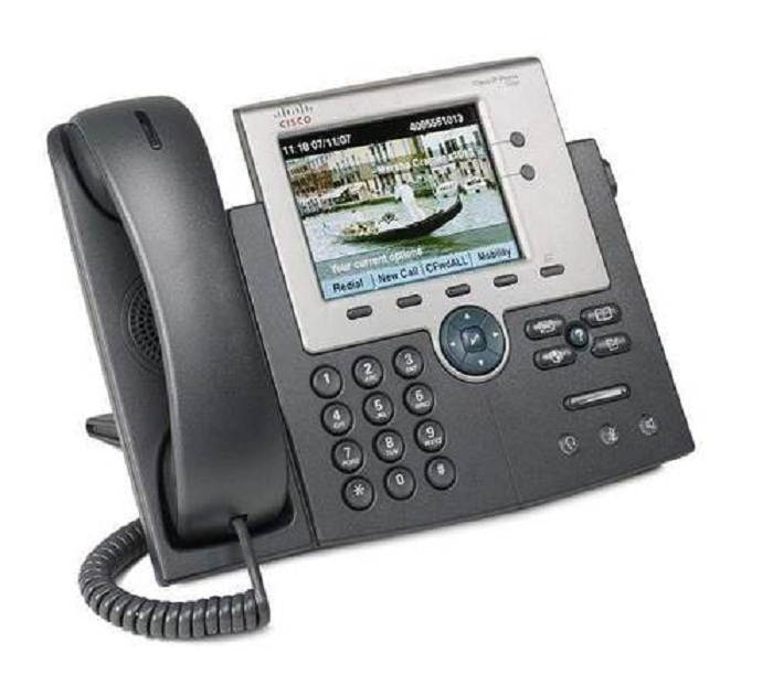Cisco CP-7945G Unified 7945G IP Phone - Desktop, Wall Mountable - Dark Gray, Silver