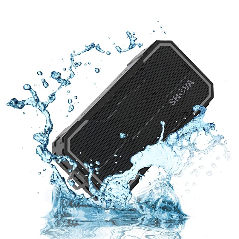 Bluetooth Speaker Outdoor IPX6 Waterproof Speaker Portable Wireless Speaker 10W Drivers Speaker Enhanced Bass Built in Mic Speakerphone Auxin MicroSD for BeachPoolParty and HikingUltra