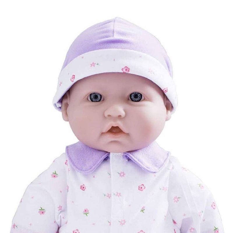 JC Toys La Baby 16" Baby Doll - Purple Outfit with Pacifier