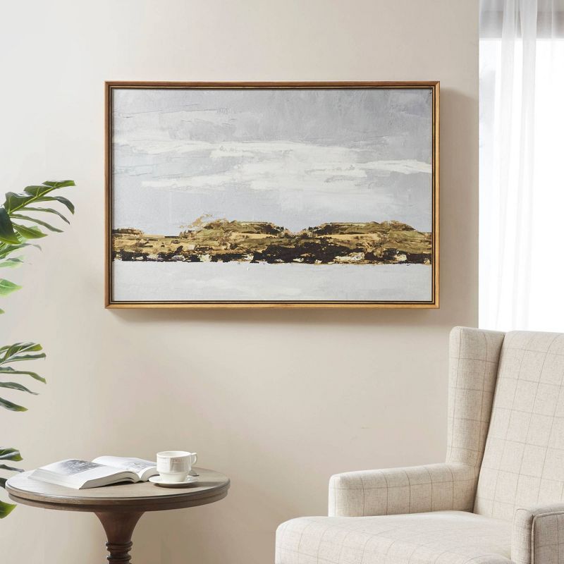 Foggy Morning Framed Gel Coated Canvas - Martha Stewart