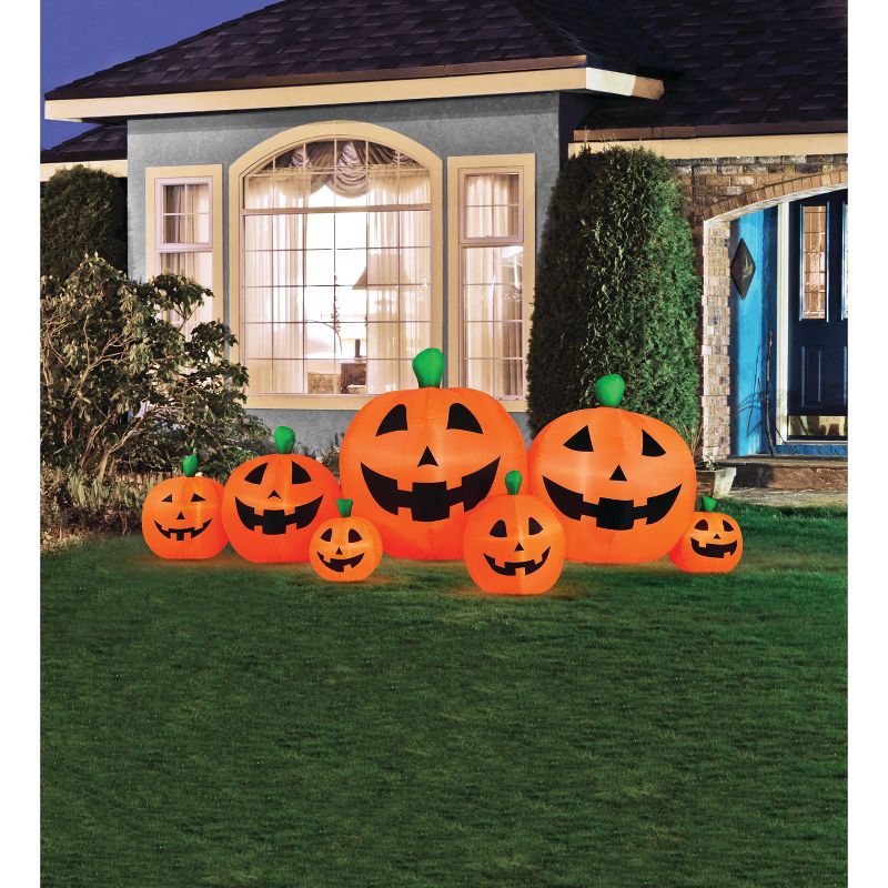 Occasions 8' Inflatable Pumpkin Patch , 3 ft Tall, Multicolored