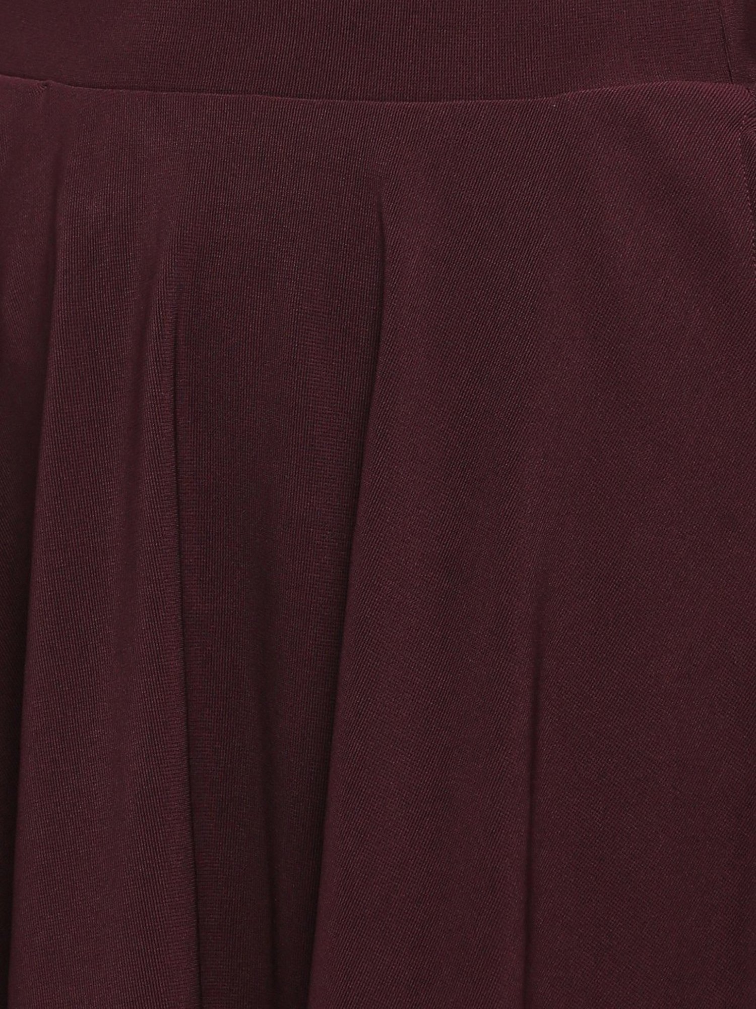 Smarty Pants Maroon Cotton Mini Skirt