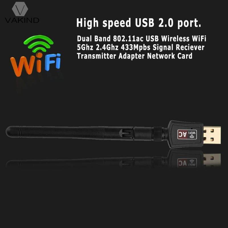 1 pcs Dual Band 600Mbps Wireless WiFi 5Ghz 2.4Ghz Dongle LAN Adapter Network Card