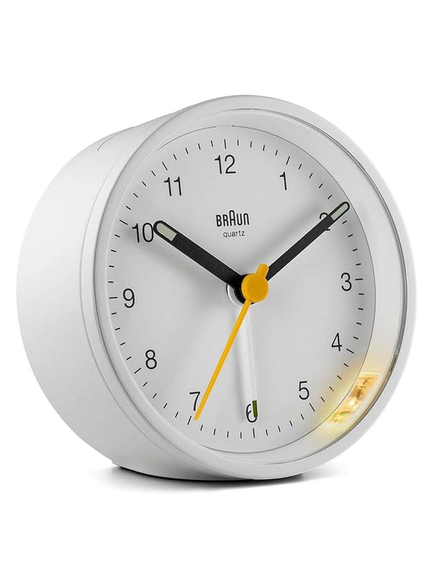 Braun White Classic Analog Alarm Clock