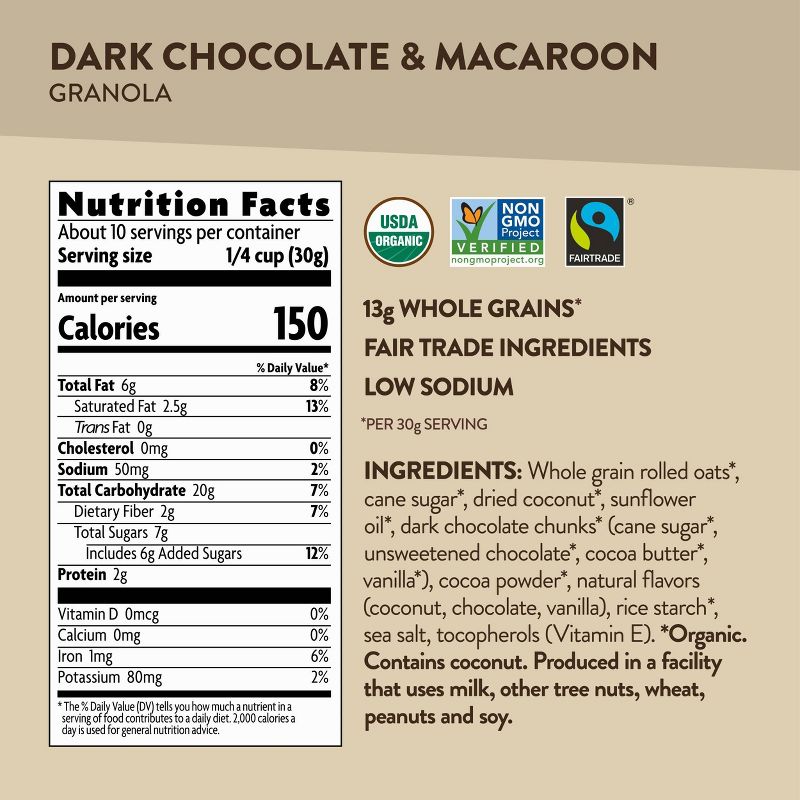 Love Crunch Dark Chocolate & Macaroon - 11.5oz