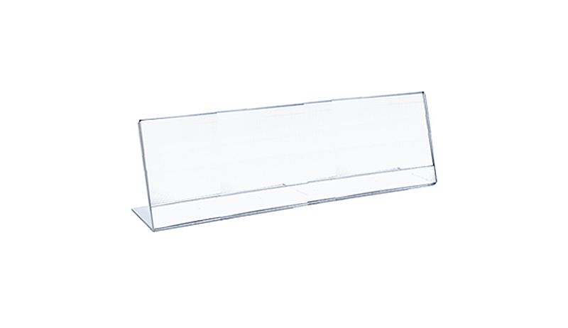 Azar 8.5" x 3.5" L-Shaped Acrylic Sign Holder 10ct