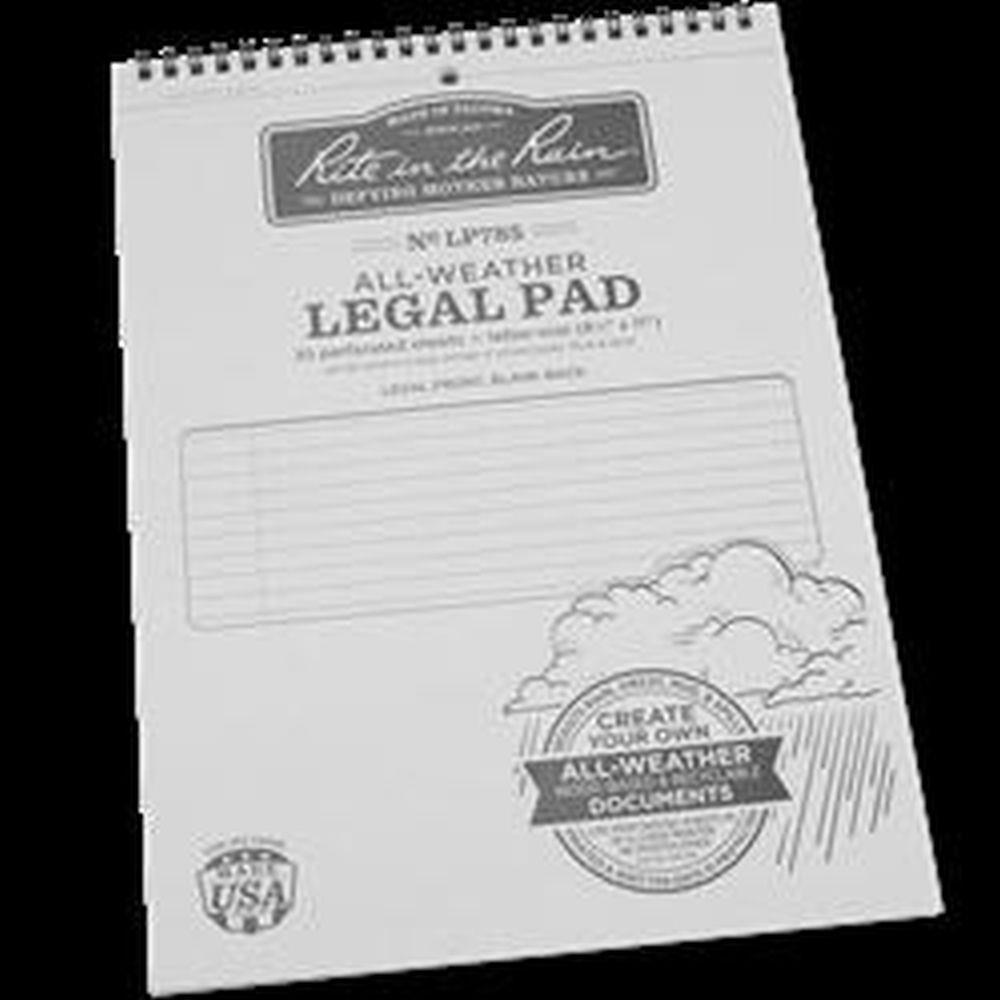 Rite in the Rain All Weather Legal Pad,Wirebound  LP785