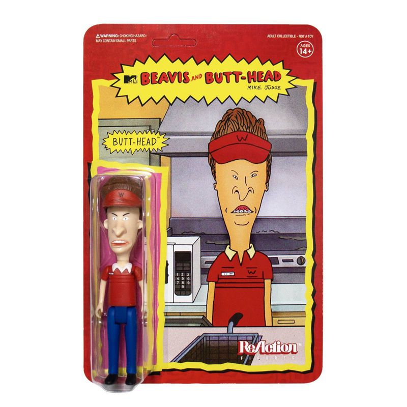 Super 7 ReAction Figure - Beavis & Butthead - Burger World Butthead