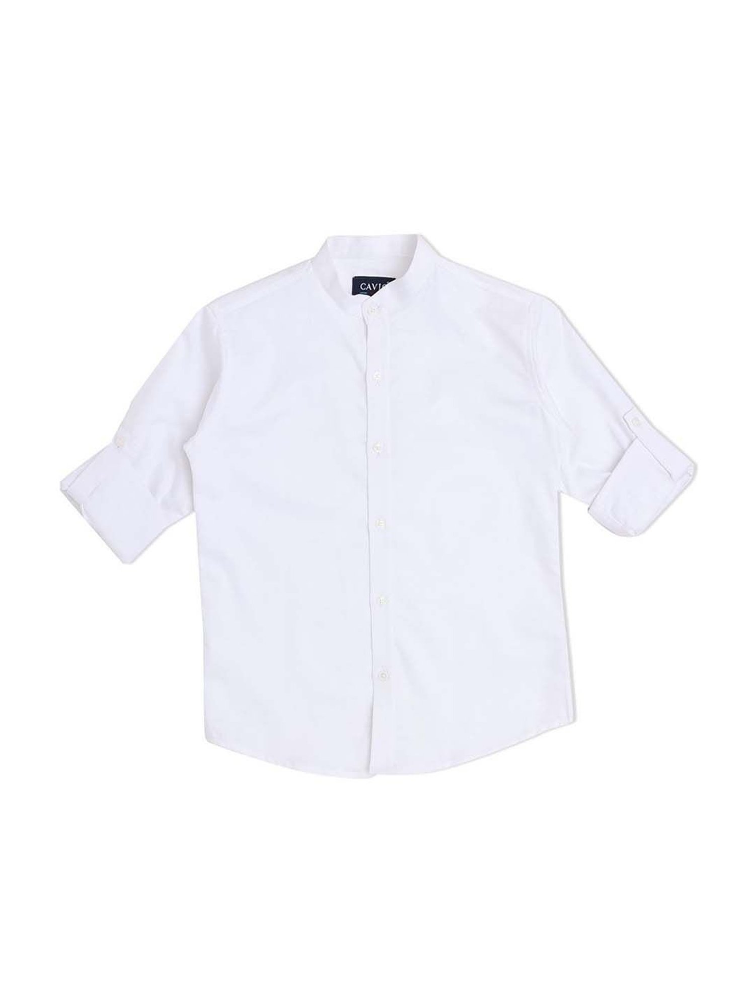 Cavio Kids Yellow & White Cotton Printed Shirt Set