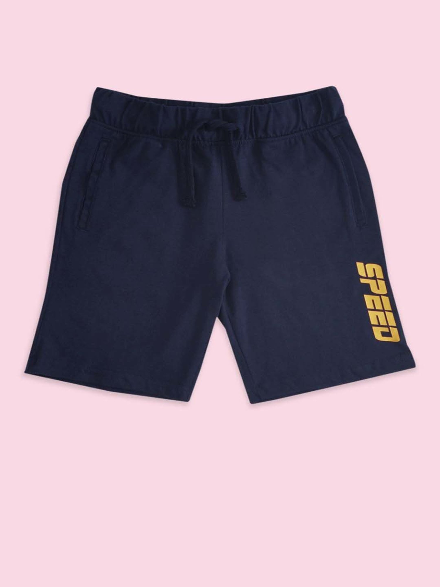 Pantaloons Baby Kids Blue Cotton Printed Shorts