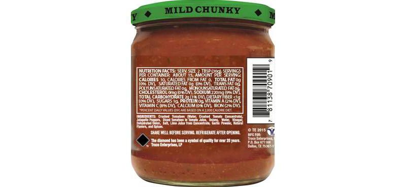 On The Border Mild Chunky Salsa - 16oz