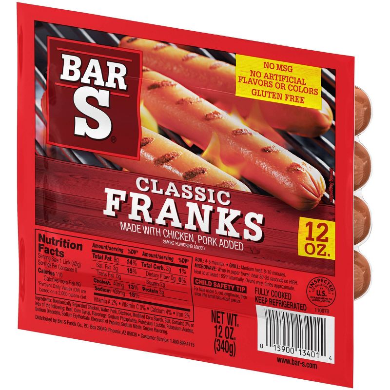 Bar-S Classic Franks - 12oz