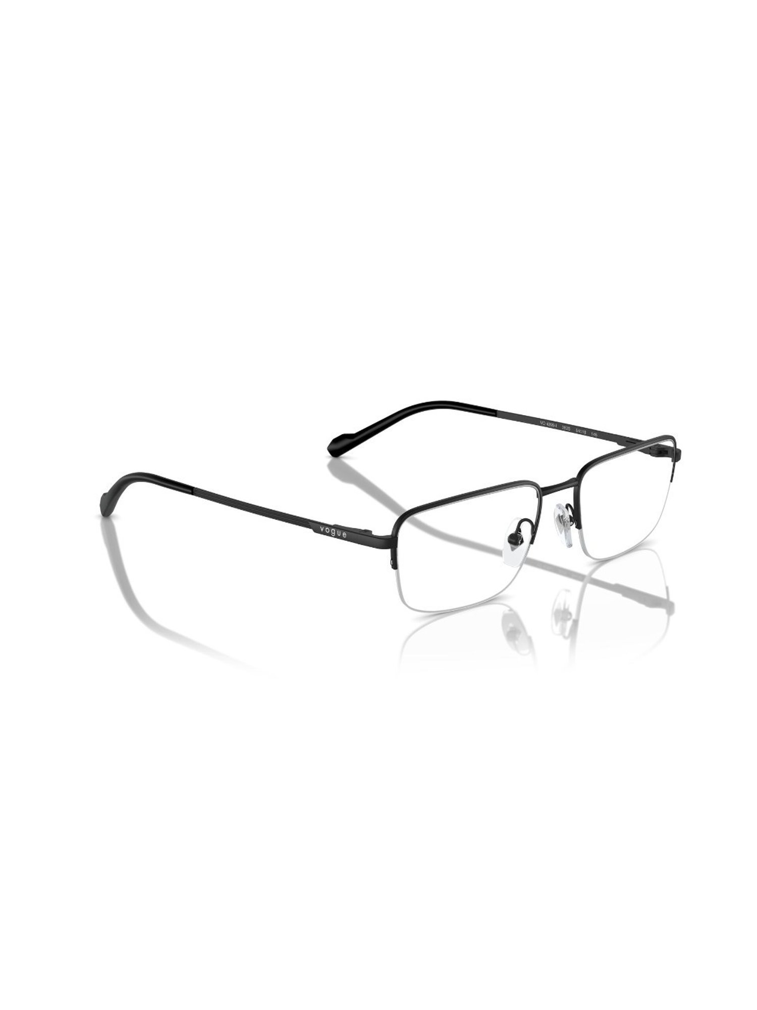 Vogue Eyewear Black Rectangular Frames for Men