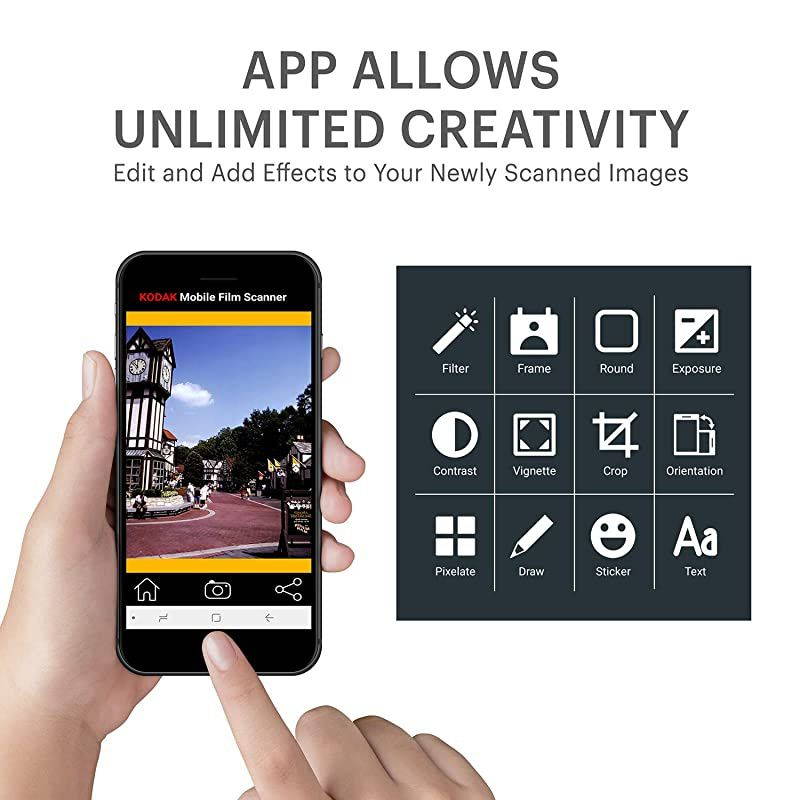 FSONE 22MP Ultra HighResolution 35mm Negative Film amp Slide Converter Scanner w 24quot TFT LCD No Computer or Software Required TV Out Cable Included amp Worldwide Voltage 110V240V AC Adapter