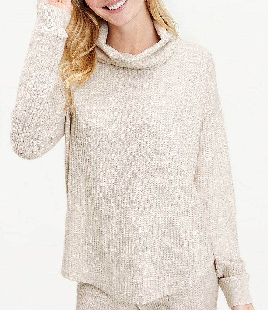 Splendid Knit Firestone Cowl Neck Coordinating Sweatshirt