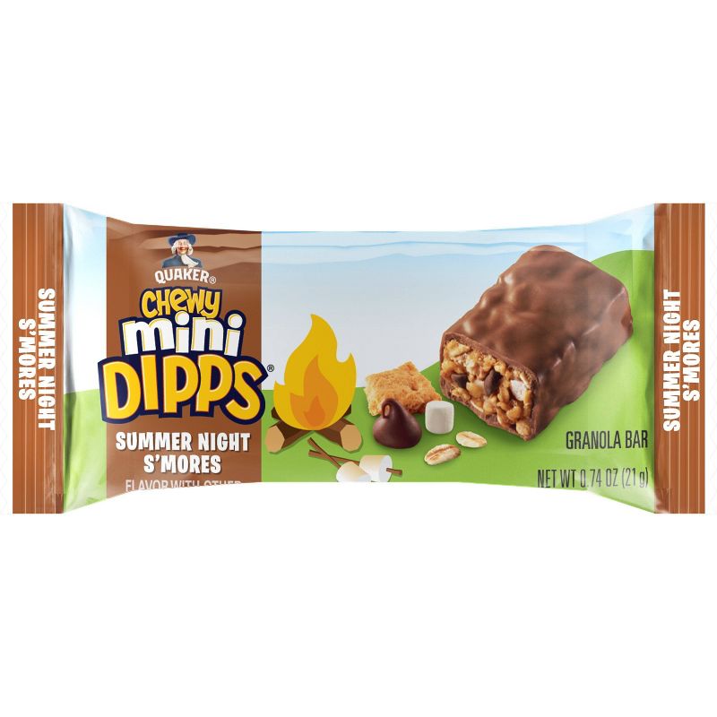 Quaker Chewy Mini Dipps S'mores Bars - 8.4oz/12ct