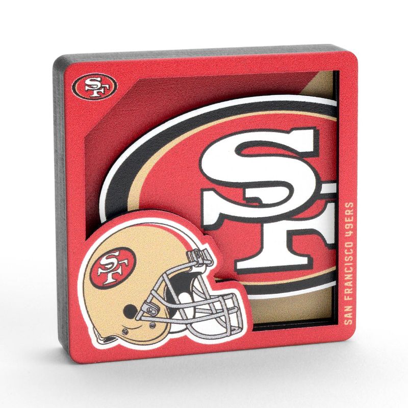 NFL San Francisco 49ers 3D Logo Series Magnet