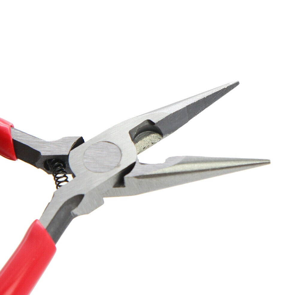4.5" Mini Long Needle Nose Pliers Wire Gauge Cutters For Precision Jewelry 5PACK