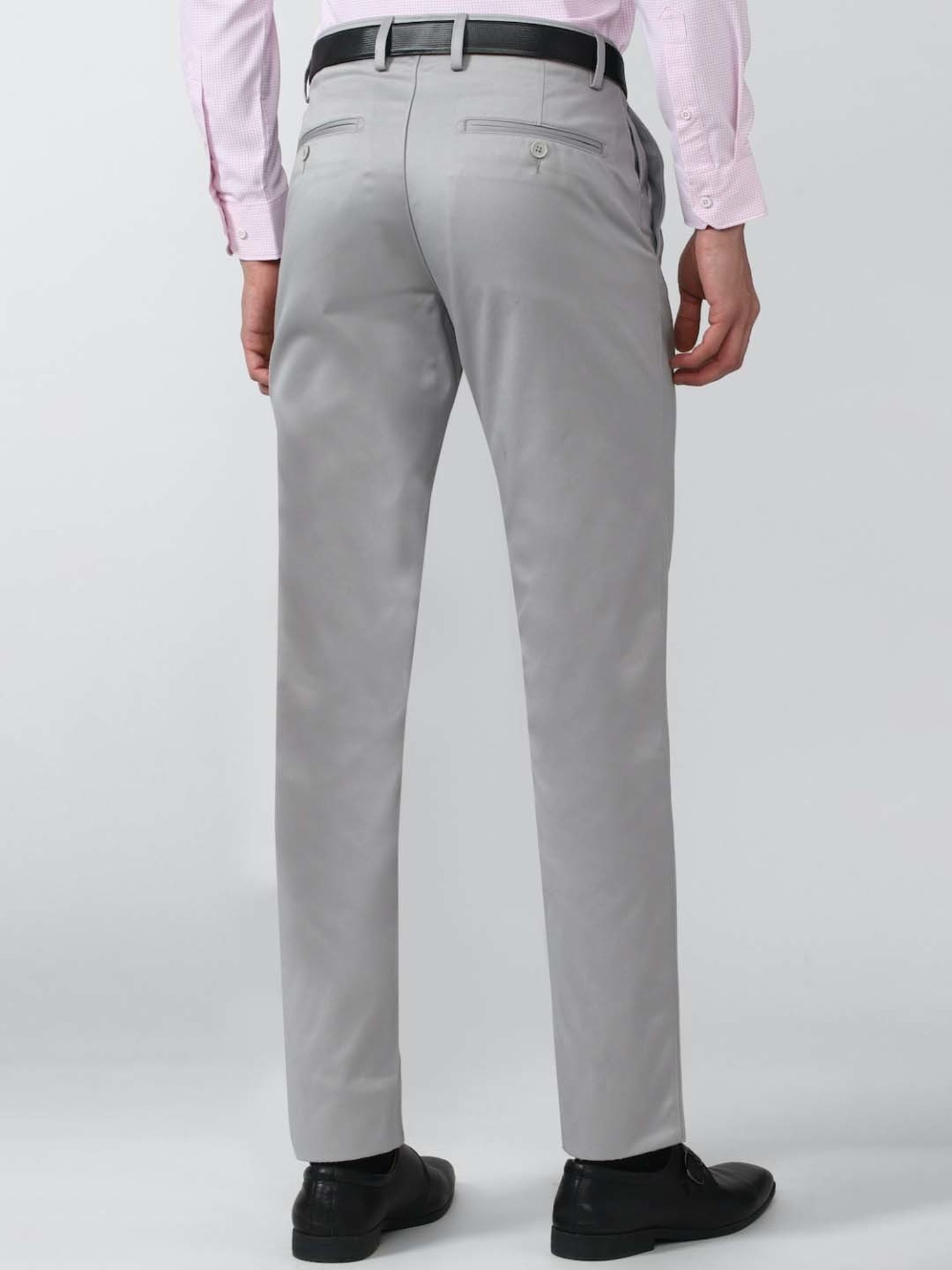 Van Heusen Grey Regular Fit Trousers