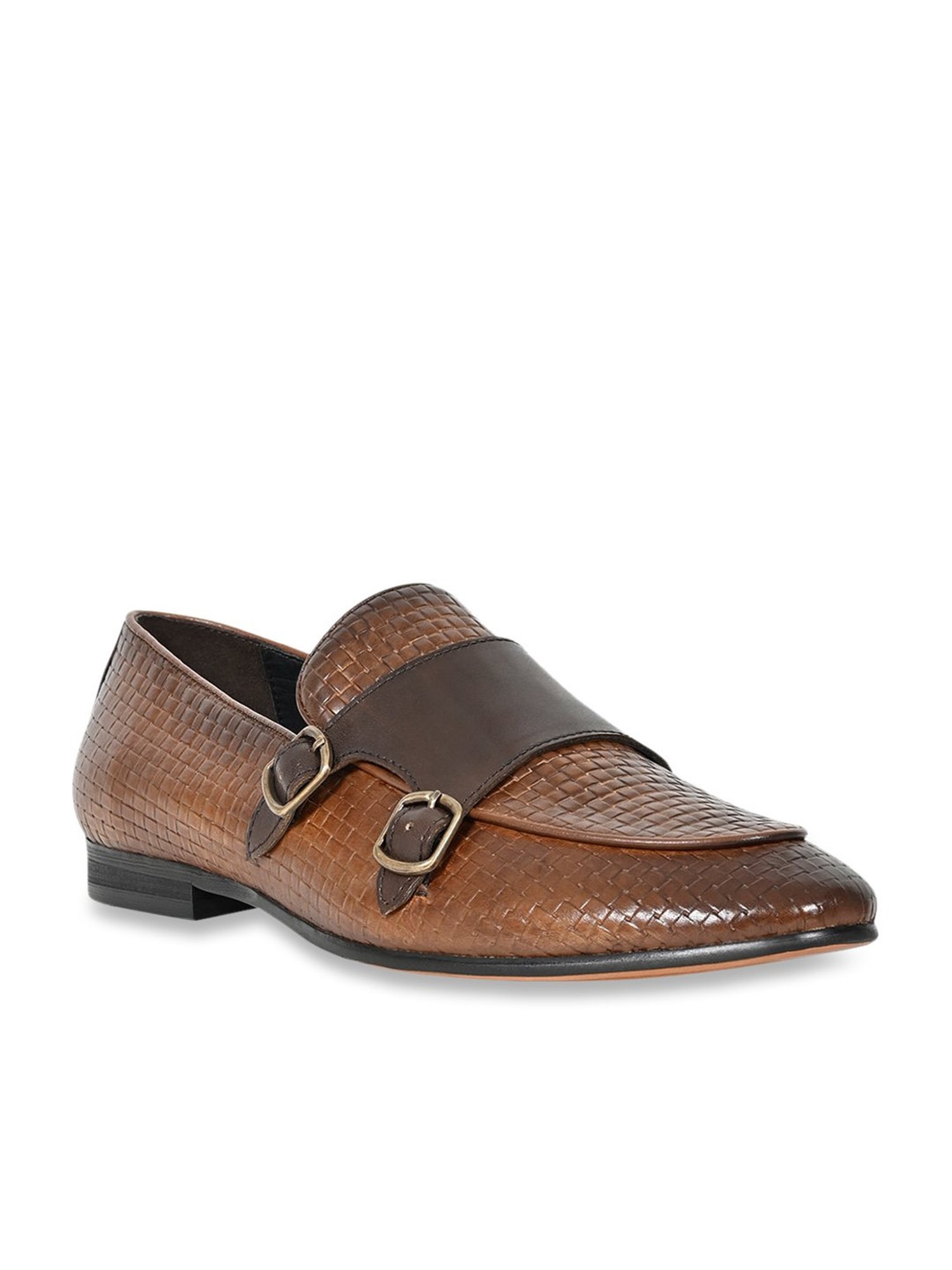 Cobblerz Men's Tan Monk Shoes