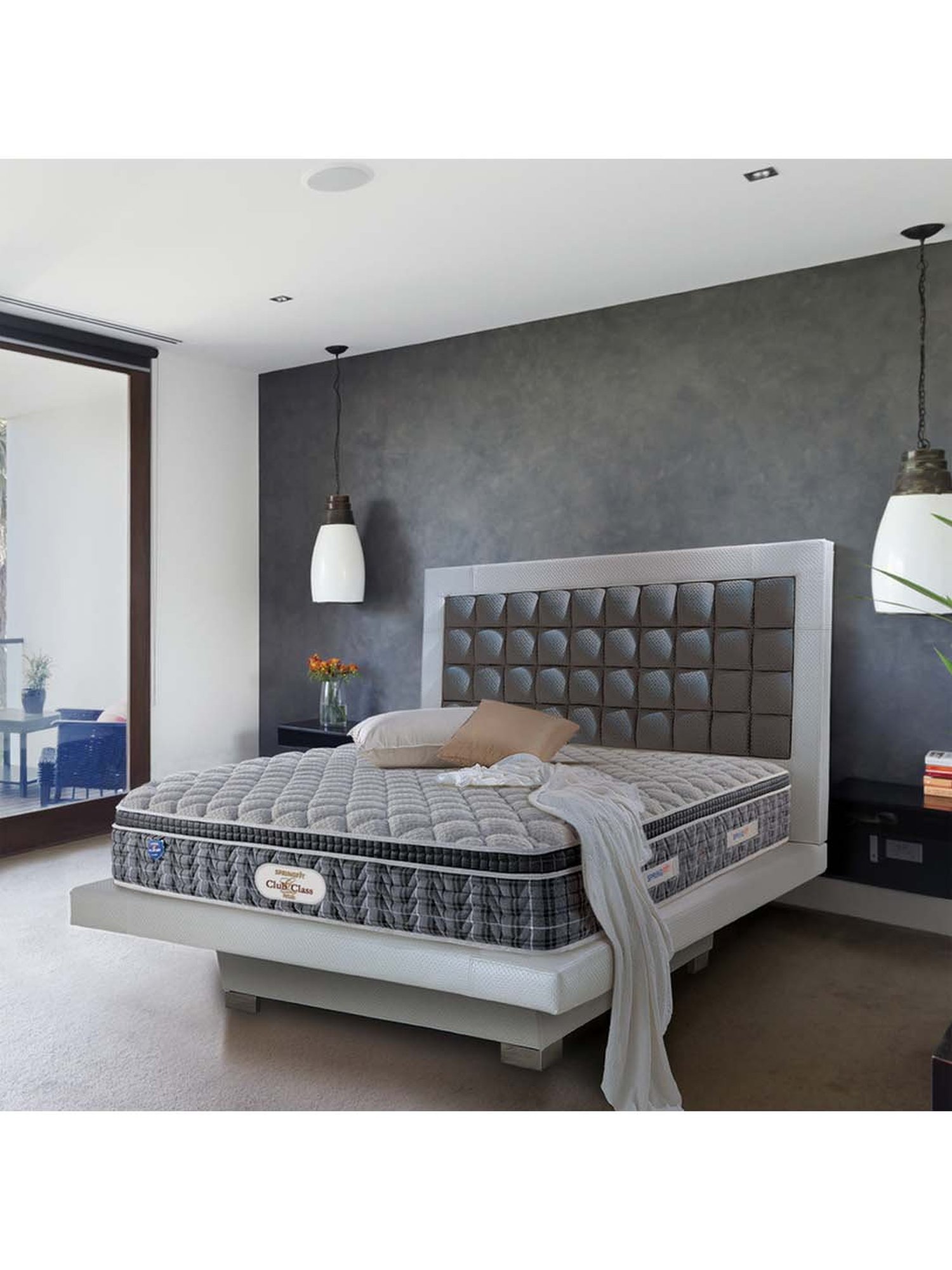 Springfit Club Class Petals Orthopedic Back Support Bed Mattress 6 inch-Single ( 72x36x6 Inch)