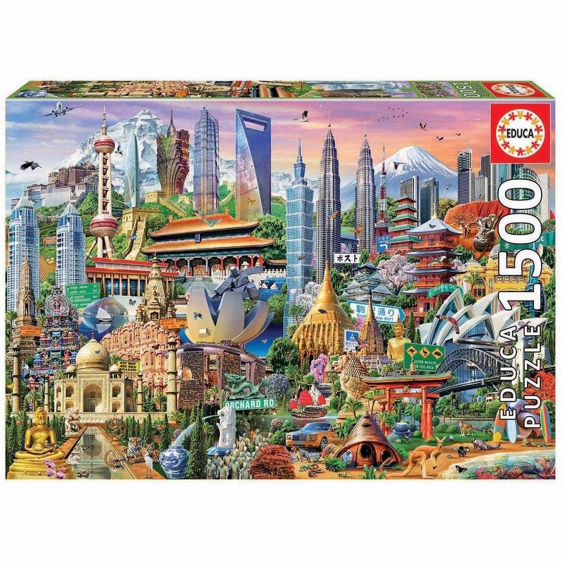 Educa Borras Asia Landmarks 1500 Piece Jigsaw Puzzle
