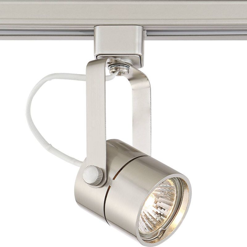 Pro Track Silver Cylinder 50 Watt GU10 Halo Track Head