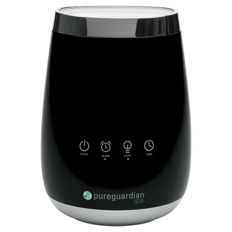 SPA260 Ultrasonic Cool Mist Deluxe Aromatherapy Essential Oil Diffuser with Touch Controls & Alarm Clock - PureGuardian