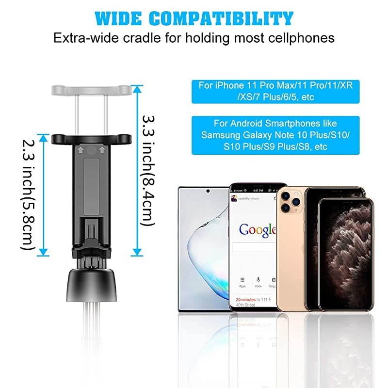 Bluetooth Selfie Stick Tripod Mini Extendable 3 in 1 Aluminum Phone Tripod Selfie Stick with Wireless Remote for iPhone 11 Pro Max11 Pro11XSXS MaxXRX88 Plus76 Galaxy S10S9S8 More