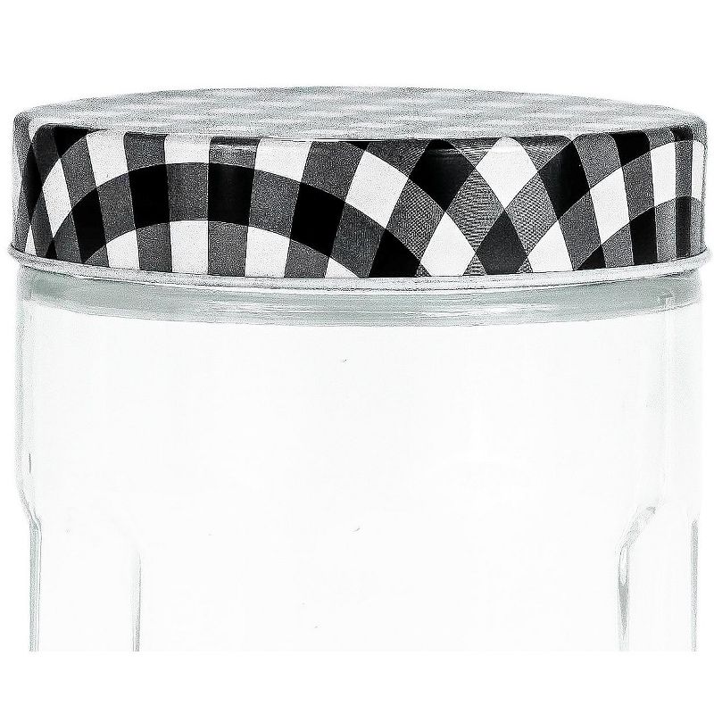 Amici Home Farmstead Glass Canister Black, Small, 28oz