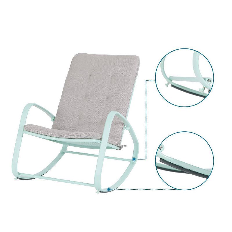 Outdoor Rocking Chair - Green - Captiva Designs