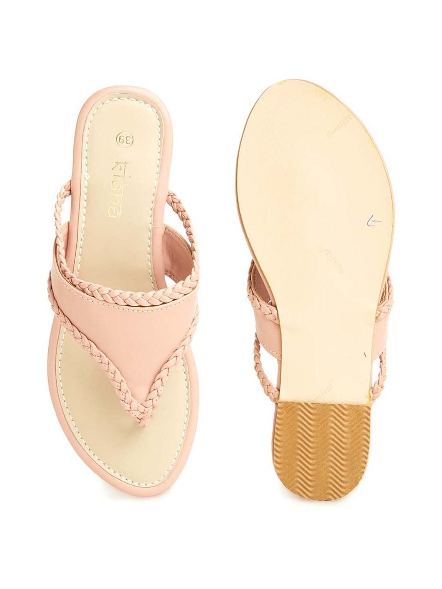 Kiana Women's Pink Thong Sandals