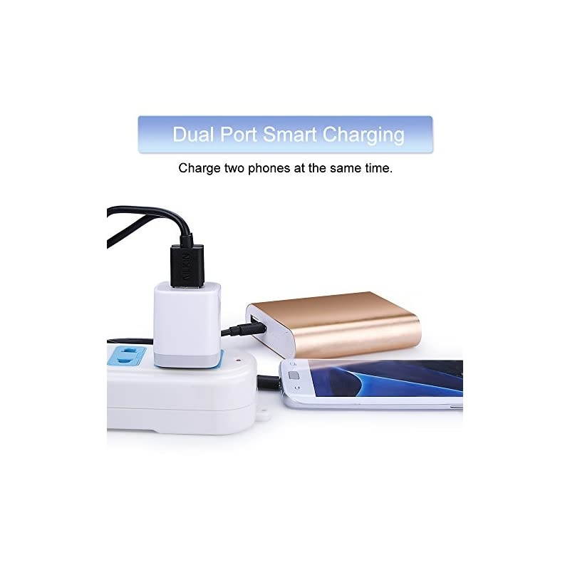 Wall Charger, Charging Adapter 3-Pack 2.1A Dual Port Wall Charging Plug Block Head Box Travel Charger Cube Compatible iPhone 12 11 Pro Max XS XR X 8 7 6 Plus,iPad,iPod,Samsung,LG,Android Phone