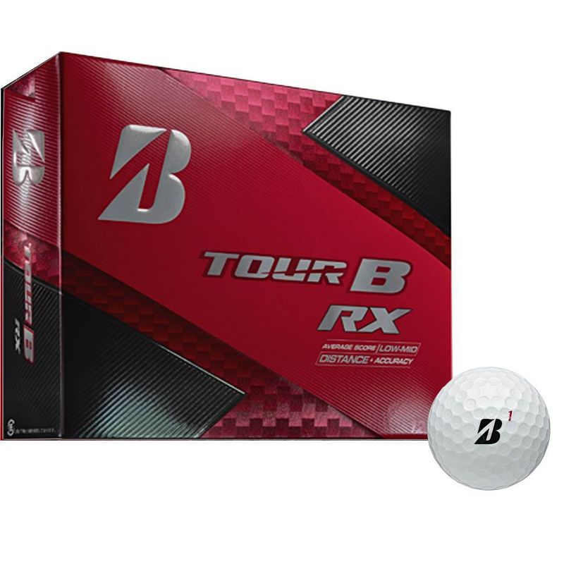 Bridgestone Tour B RX Feel and Distance Golf Balls Low Average Score (2 Dozen)