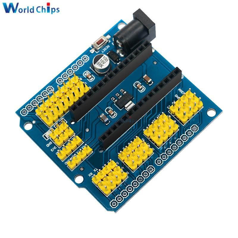 NANO I/O IO Expansion Sensor Shield Module For Arduino UNO R3 Nano V3.0 3.0 Controller Compatible Board I2C PWM Interface 3.3V