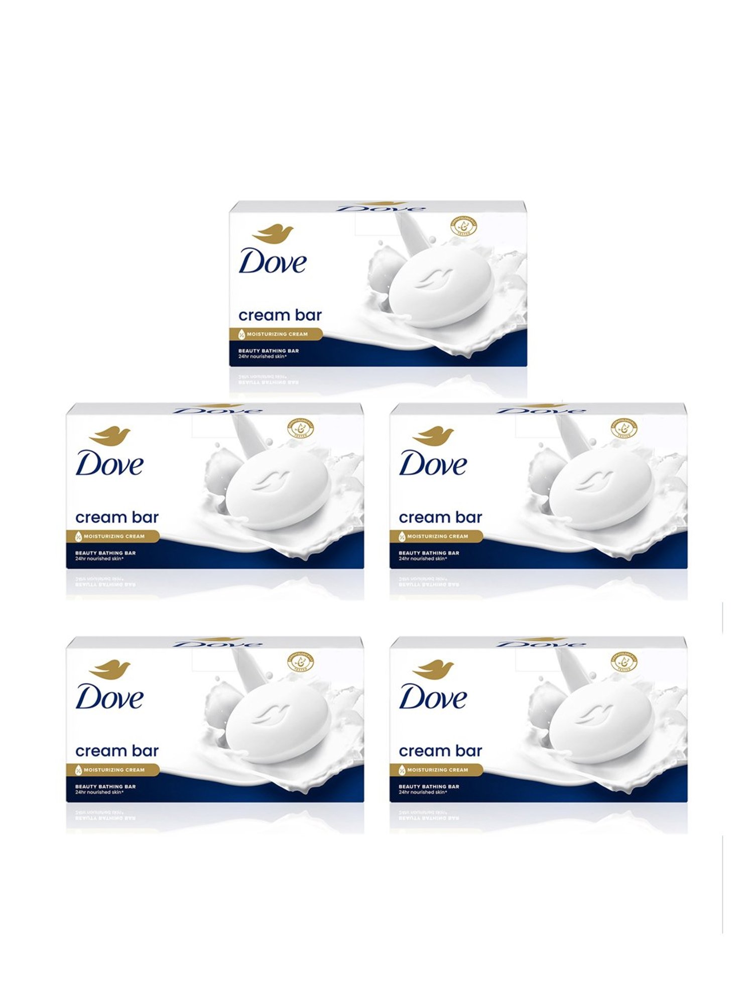 Dove Cream Beauty Bathing Bar - Pack of 5