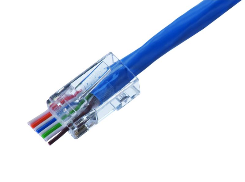 IDEAL 85-376 CAT-6 Feed-Thru RJ45 Mod Plugs (50 pk)